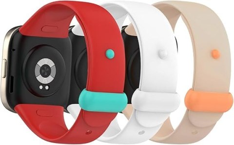 3x PASEK DO ZEGARKA XIAOMI REDMI WATCH 3 SILIKON BIAŁY CZERWONY BEŻOWY 3x PASEK DO ZEGARKA XIAOMI REDMI WATCH 3 SILIKON BIAŁY CZERWONY BEŻOWY