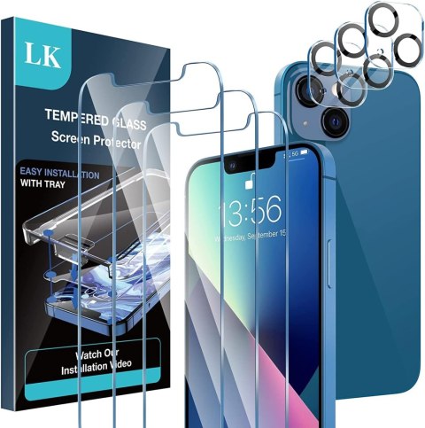 3x SZKŁO HARTOWANE 9H DO APPLE IPHONE 13/13 PRO 6.1 CALA +3x OSŁONA APARATU 3x SZKŁO HARTOWANE 9H DO APPLE IPHONE 13/13 PRO 6.1 CALA +3x OSŁONA APARATU