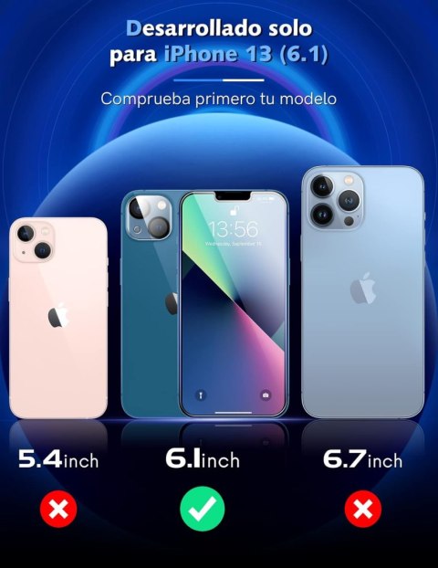3x SZKŁO HARTOWANE 9H DO APPLE IPHONE 13/13 PRO 6.1 CALA +3x OSŁONA APARATU 3x SZKŁO HARTOWANE 9H DO APPLE IPHONE 13/13 PRO 6.1 CALA +3x OSŁONA APARATU