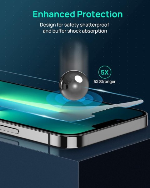 3x SZKŁO HARTOWANE 9H DO IPHONE 13/13 PRO 6.1' 3x SZKŁO HARTOWANE 9H DO IPHONE 13/13 PRO 6.1'