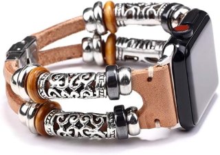 BRANSOLETA DO ZEGARKA APPLE WATCH 1/2/3/4/5/6/7/8/9/10/SE 42/44/45 BRĄZOWA