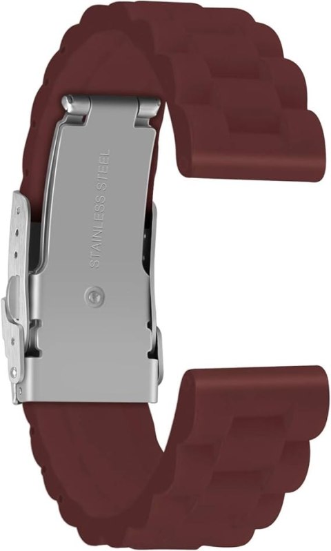 BRANSOLETA DO ZEGARKA BRĄZOWY SILIKON UNIWERSALNY WODOODPORNY 24mm BRANSOLETA DO ZEGARKA BRĄZOWY SILIKON UNIWERSALNY WODOODPORNY 24mm
