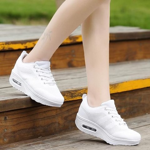 BUTY DO BIEGANIA CHODZENIA LEKKIE BIAŁE FITNESS TRENING R.41 BUTY DO BIEGANIA CHODZENIA LEKKIE BIAŁE FITNESS TRENING R.41