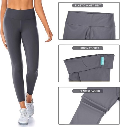 DŁUGIE LEGGINSY SPORTOWE SIMIYA SZARE Z WYSOKIM STANEM R. L DŁUGIE LEGGINSY SPORTOWE SIMIYA SZARE Z WYSOKIM STANEM R. L