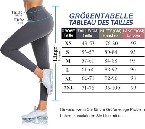 DŁUGIE LEGGINSY SPORTOWE SIMIYA SZARE Z WYSOKIM STANEM R. L DŁUGIE LEGGINSY SPORTOWE SIMIYA SZARE Z WYSOKIM STANEM R. L