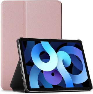 ETUI APPLE IPAD AIR 4 2020 RÓŻOWE SKŁADANE ZAMYKANE Z KLAPKĄ WYTRZYMAŁE