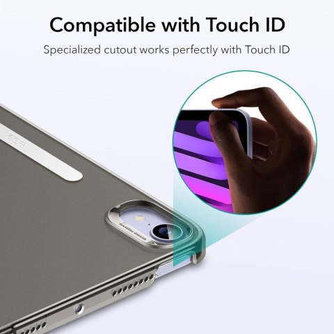 ETUI APPLE IPAD MINI 6 8.3" 2021 CZARNE ZAMYKANE Z KLAPKĄ OCHRONNE ESR