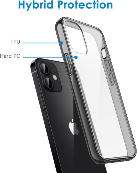 ETUI APPLE IPHONE 12 MINI PRZEZROCZYSTE PLECKI CZARNA RAMKA ETUI APPLE IPHONE 12 MINI PRZEZROCZYSTE PLECKI CZARNA RAMKA