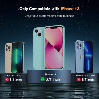 ETUI APPLE IPHONE 13 PRO NIEBIESKIE MAGSAFE SOLIDNE + 2x SZKŁO HARTOWANE