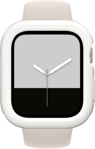 ETUI APPLE IWATCH SERII 6/5/4/ 44mm BIAŁA RAMKA WYSOKA OCHRONA SOLIDNE