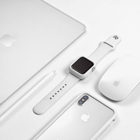 ETUI APPLE IWATCH SERII 6/5/4/ 44mm BIAŁA RAMKA WYSOKA OCHRONA SOLIDNE ETUI APPLE IWATCH SERII 6/5/4/ 44mm BIAŁA RAMKA WYSOKA OCHRONA SOLIDNE