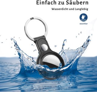 ETUI CASE NA APPLE AIRTAG 4 KOLORY ZAWIESZKI IMITACJA SKÓRY BRELOK