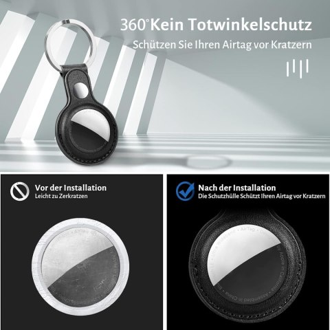 ETUI CASE NA APPLE AIRTAG 4 KOLORY ZAWIESZKI IMITACJA SKÓRY BRELOK ETUI CASE NA APPLE AIRTAG 4 KOLORY ZAWIESZKI IMITACJA SKÓRY BRELOK