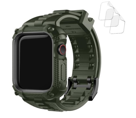 ETUI DO ZEGARKA APPLE IWATCH SERII 9/8/7 41mm Z PASKIEM ZIELONE +3x FOLIA ETUI DO ZEGARKA APPLE IWATCH SERII 9/8/7 41mm Z PASKIEM ZIELONE +3x FOLIA