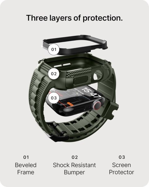 ETUI DO ZEGARKA APPLE IWATCH SERII 9/8/7 41mm Z PASKIEM ZIELONE +3x FOLIA ETUI DO ZEGARKA APPLE IWATCH SERII 9/8/7 41mm Z PASKIEM ZIELONE +3x FOLIA