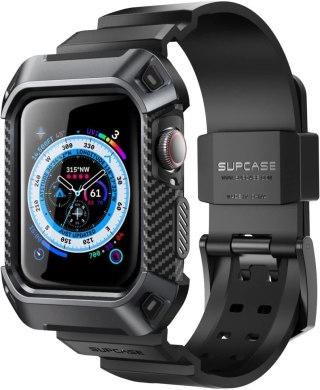 ETUI DO ZEGARKA APPLE IWATCH SERII 9/8/7 6/5/4/SE 41/40mm CZARNE Z PASKIEM