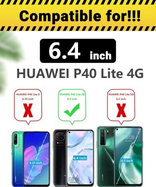 ETUI HUAWEI P40 LITE 4G JASNE RÓŻOWE POŁYSK ZAMYKANE Z KLAPKĄ OCHRONNE