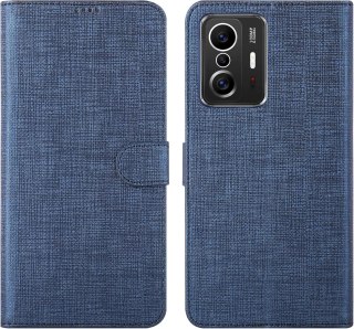 ETUI XIAOMI MI 11T/ MI 11T PRO GRANATOWE ZAMYKANE Z KLAPKĄ OCHRONNE SOLIDNE