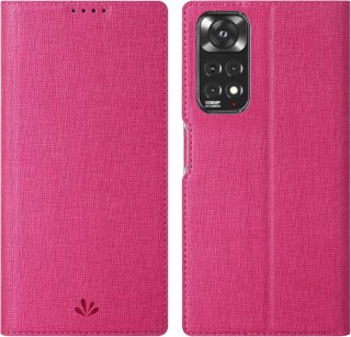 ETUI XIAOMI REDMI NOTE 11 PRO 4G/5G RÓŻOWE ZAMYKANE Z KLAPKĄ SOLIDNE