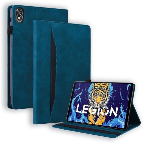 ETUI LENOVO LEGION Y700 2022 GRANATOWE IMITACJA ZAMSZU Z KIESZONKĄ ZAMYKANE ETUI LENOVO LEGION Y700 2022 GRANATOWE IMITACJA ZAMSZU Z KIESZONKĄ ZAMYKANE