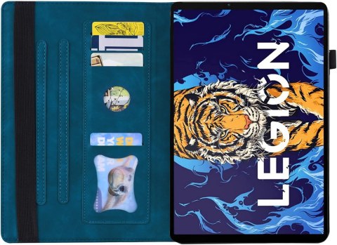 ETUI LENOVO LEGION Y700 2022 GRANATOWE IMITACJA ZAMSZU Z KIESZONKĄ ZAMYKANE ETUI LENOVO LEGION Y700 2022 GRANATOWE IMITACJA ZAMSZU Z KIESZONKĄ ZAMYKANE