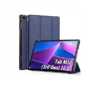 ETUI LENOVO TAB M10 3rd GEN. GRANATOWE SKŁADANE ZAMYKANE Z KLAPKĄ OCHRONNE