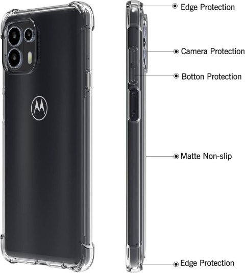 ETUI MOTOROLA EDGE 20 LITE PRZEZROCZYSTE PLECKI WYTRZYMAŁE OCHRONNE SOLIDNE