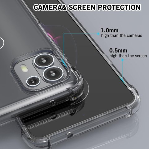 ETUI MOTOROLA EDGE 20 LITE PRZEZROCZYSTE PLECKI WYTRZYMAŁE OCHRONNE SOLIDNE