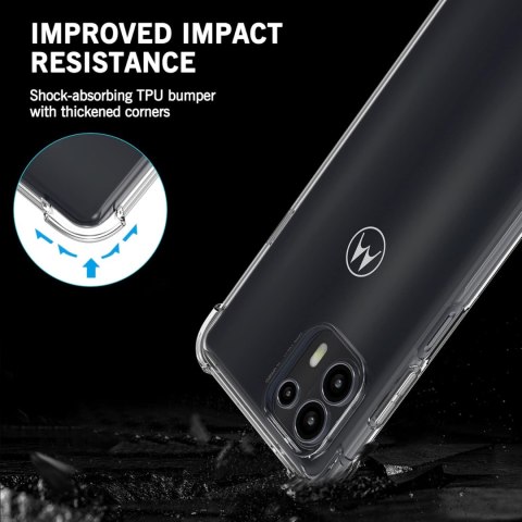 ETUI MOTOROLA EDGE 20 LITE PRZEZROCZYSTE PLECKI WYTRZYMAŁE OCHRONNE SOLIDNE