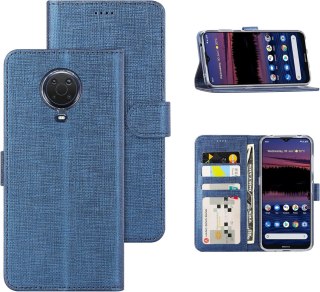 ETUI NOKIA G20 CIEMNE GRANATOWE ZAMYKANE Z KLAPOKĄ OCHRONNE SOLIDNE