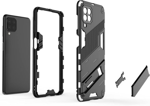 ETUI SAMSUNG GALAXY A22 5G CZARNE PANCERNE Z PODSTAWKĄ +2x SZKŁO HARTOWANE ETUI SAMSUNG GALAXY A22 5G CZARNE PANCERNE Z PODSTAWKĄ +2x SZKŁO HARTOWANE