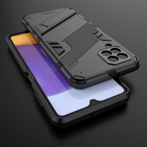 ETUI SAMSUNG GALAXY A22 5G CZARNE PANCERNE Z PODSTAWKĄ +2x SZKŁO HARTOWANE ETUI SAMSUNG GALAXY A22 5G CZARNE PANCERNE Z PODSTAWKĄ +2x SZKŁO HARTOWANE