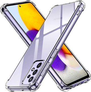 ETUI SAMSUNG GALAXY A72 5G PRZEZROCZYSTE OCHRONNE PLECKI + 2X SZKŁO
