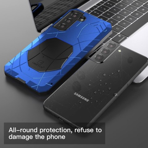 ETUI SAMSUNG GALAXY S22+ NIEBIESKIE BUMPER SOLIDNE WZMOCNIONE