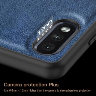 ETUI SONY XPERIA ACE CIEMNE GRANATOWE CZARNA RAMKA PLECKI WYTRZYMAŁE