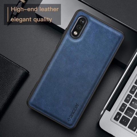 ETUI SONY XPERIA ACE CIEMNE GRANATOWE CZARNA RAMKA PLECKI WYTRZYMAŁE