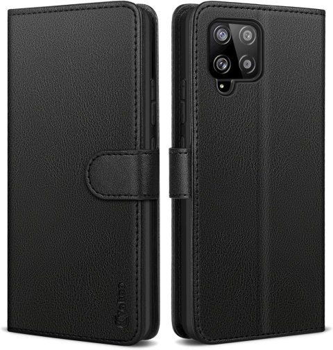 ETUI Z KLAPKĄ DO SAMSUNG GALAXY A42 CASE CZARNY Z EKOSKÓRY ELEGANCKI ETUI Z KLAPKĄ DO SAMSUNG GALAXY A42 CASE CZARNY Z EKOSKÓRY ELEGANCKI