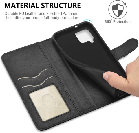 ETUI Z KLAPKĄ DO SAMSUNG GALAXY A42 CASE CZARNY Z EKOSKÓRY ELEGANCKI ETUI Z KLAPKĄ DO SAMSUNG GALAXY A42 CASE CZARNY Z EKOSKÓRY ELEGANCKI