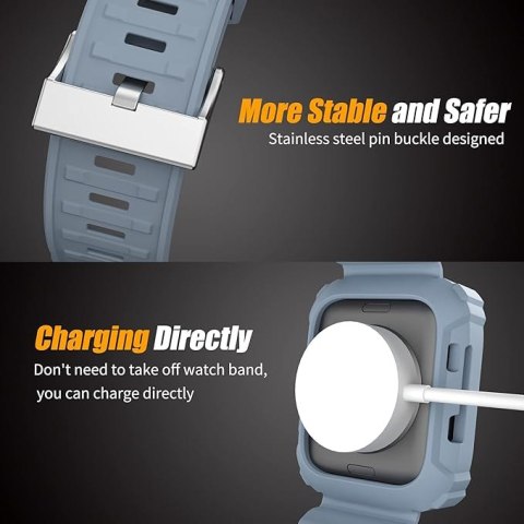 ETUI Z PASKIEM DO ZEGARKA APPLE WATCH 42mm SE/7/6/5/4/3/2/1 SZARY ETUI Z PASKIEM DO ZEGARKA APPLE WATCH 42mm SE/7/6/5/4/3/2/1 SZARY