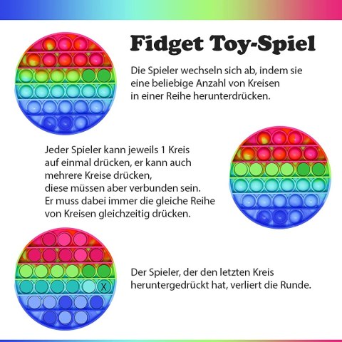FIDGET POP IT ZABAWKA ANTYSTRESOWA KOŁO FIDGET POP IT ZABAWKA ANTYSTRESOWA KOŁO