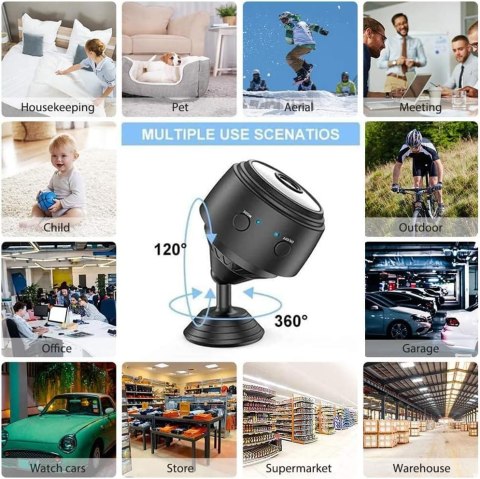 MINI KAMERA SZPIEGOWSKA BEZPRZEWODOWA HD 1080P 30 FPS WiFi TRYB NOCNY MINI KAMERA SZPIEGOWSKA BEZPRZEWODOWA HD 1080P 30 FPS WiFi TRYB NOCNY