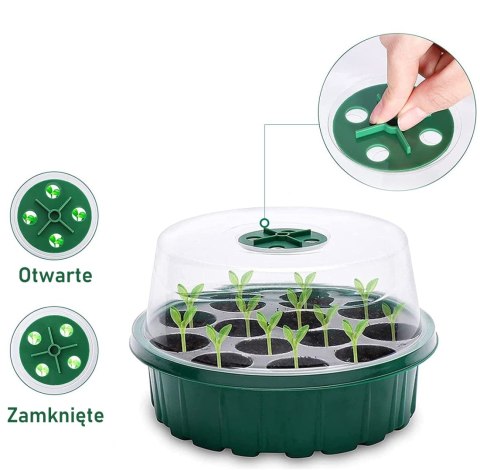 MINI SZKLARNIA DO WYSIEWU UPRAWY ROŚLIN WARZYW x6 MINI SZKLARNIA DO WYSIEWU UPRAWY ROŚLIN WARZYW x6