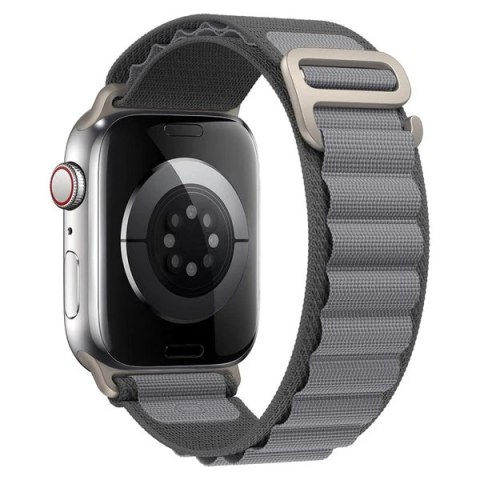 PASEK DO APPLE WATCH 4/5/6/7/8/9/10/SE/ULTRA 44/45/46/49mm SZARY NYLON PASEK DO APPLE WATCH 4/5/6/7/8/9/10/SE/ULTRA 44/45/46/49mm SZARY NYLON