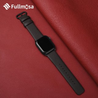 PASEK DO ZEGARKA APPLE WATCH 1/2/3/4/5/6/7/8/9/10/SE 42/44/45 CZARNY SKÓRA