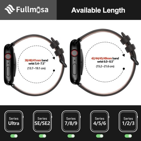 PASEK DO ZEGARKA APPLE WATCH 1/2/3/4/5/6/7/8/9/10/SE 42/44/45 CZARNY SKÓRA PASEK DO ZEGARKA APPLE WATCH 1/2/3/4/5/6/7/8/9/10/SE 42/44/45 CZARNY SKÓRA