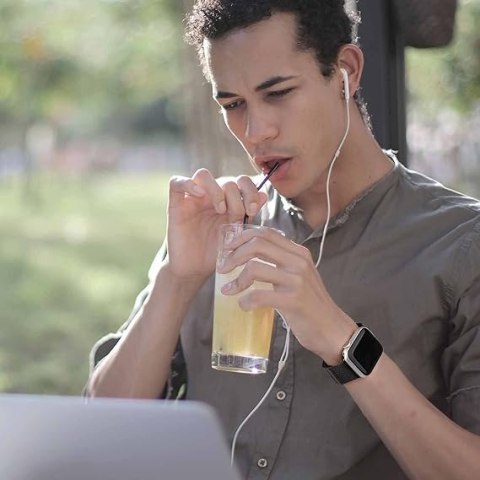 PASEK DO ZEGARKA APPLE WATCH 1/2/3/4/5/6/7/8/9/10/SE 42/44/45 CZARNY STAL