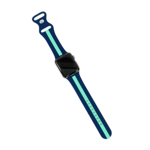 PASEK DO ZEGARKA APPLE WATCH 2/3/4/5/6/7/8/9/SE 38/40/41 NIEBIESKI SILIKON PASEK DO ZEGARKA APPLE WATCH 2/3/4/5/6/7/8/9/SE 38/40/41 NIEBIESKI SILIKON