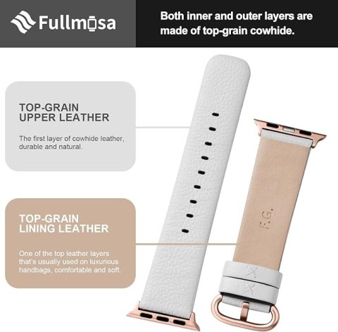 PASEK DO ZEGARKA APPLE WATCH 38/40/41mm SE/9/8/7/6/5/4/3/2/1 KREMOWY SKÓRA PASEK DO ZEGARKA APPLE WATCH 38/40/41mm SE/9/8/7/6/5/4/3/2/1 KREMOWY SKÓRA