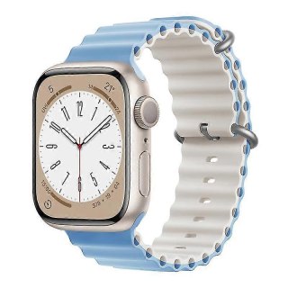 PASEK DO ZEGARKA APPLE WATCH 38/40/41mm SE/9/8/7/6/5/4/3/2/1 NIEBIESKI