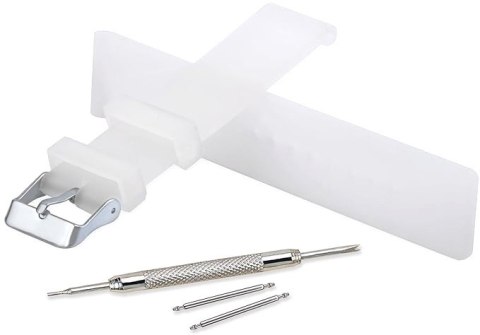 PASEK DO ZEGARKA BIAŁY PÓŁPRZEZROCZYSTY UNIWERSALNY SILIKONOWY 12mm PASEK DO ZEGARKA BIAŁY PÓŁPRZEZROCZYSTY UNIWERSALNY SILIKONOWY 12mm